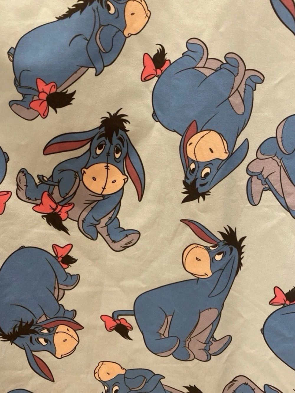 Disney Light Blue Eeyore Print Scrub Top - Picture 10 of 14